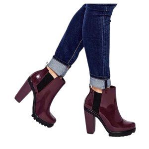 Melissa Soldier Boots - Rain boots Marsala/Burgundy size 7